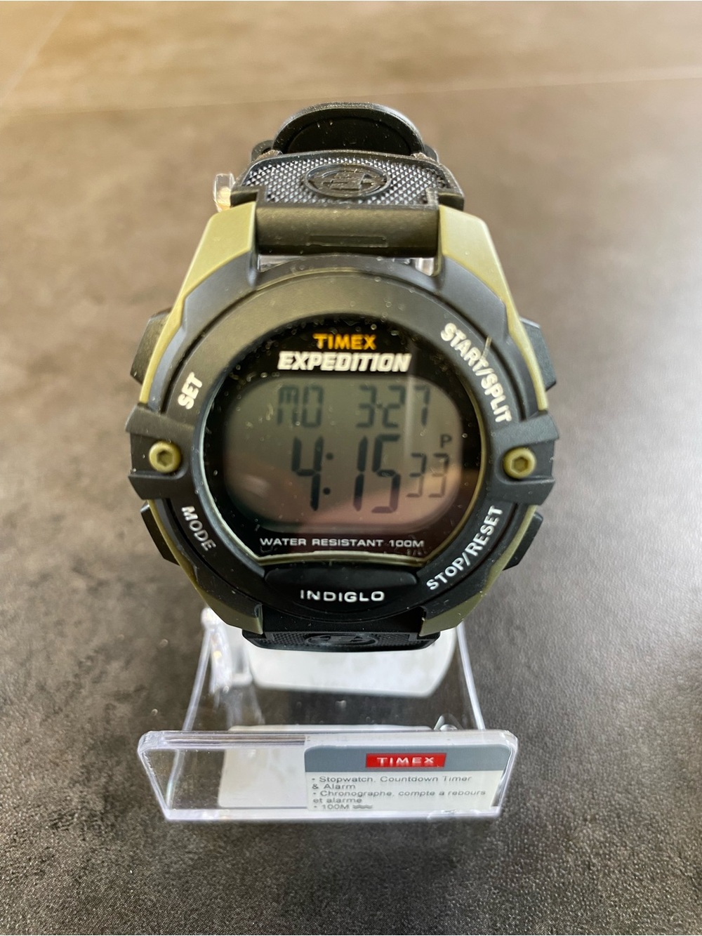 Timex Expedition Digital Outdoor Water resistant Sport Watch in Olive/black-NEW